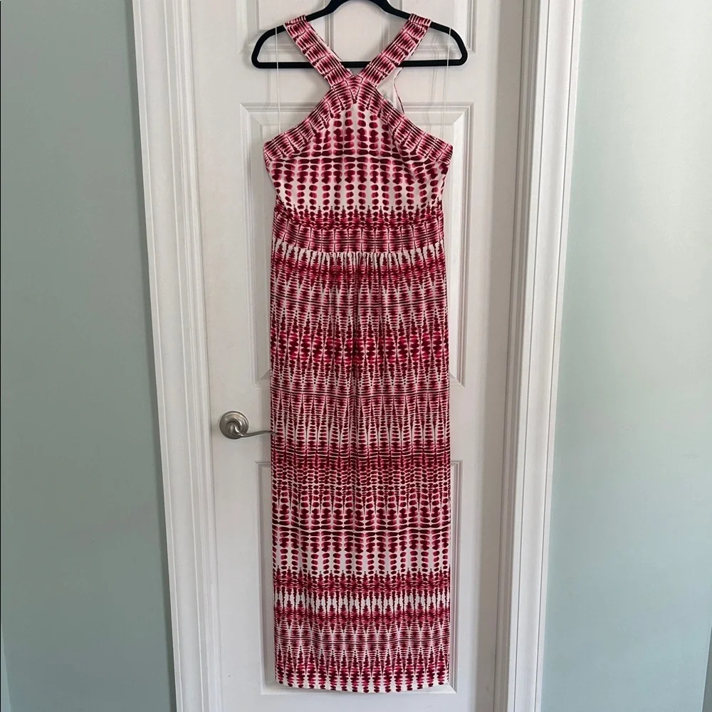 Pink, Red and White Maxi Dress - Picture 2 of 6